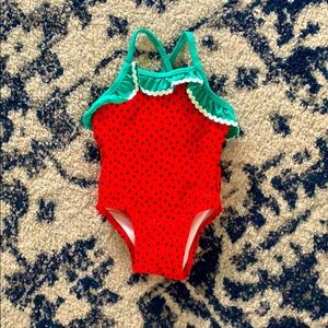 Baby Girl Cat and Jack Strawberry Swimsuit